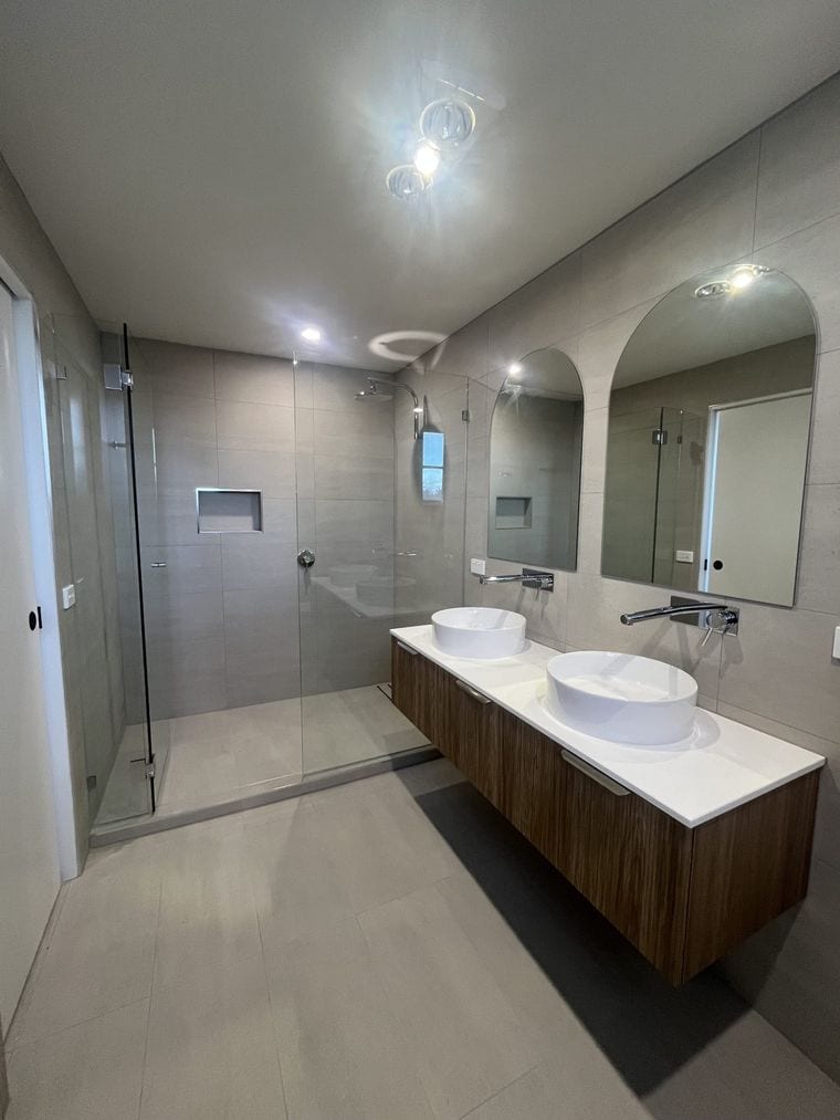 Bathroom work by Prominent Builders