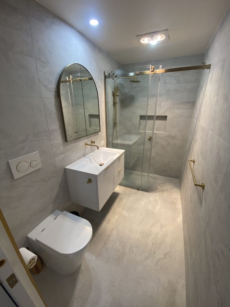 Bathroom work by Prominent Builders