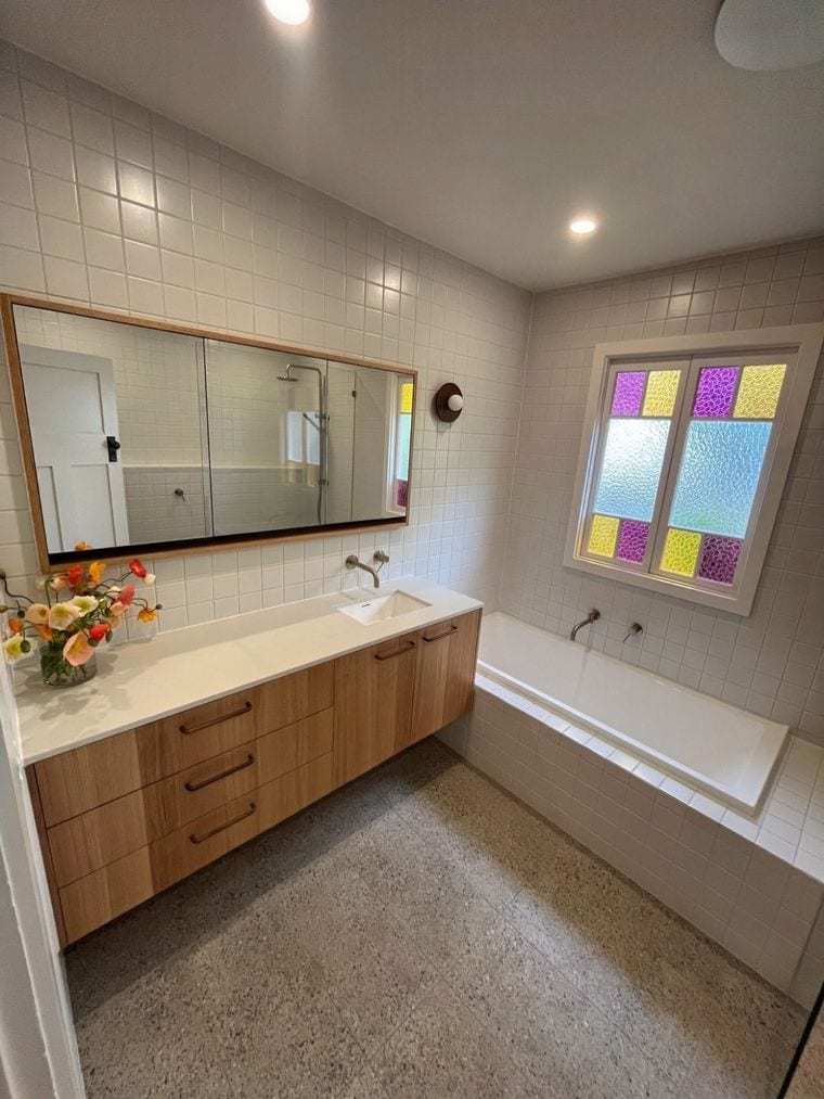 Bathroom work by Prominent Builders