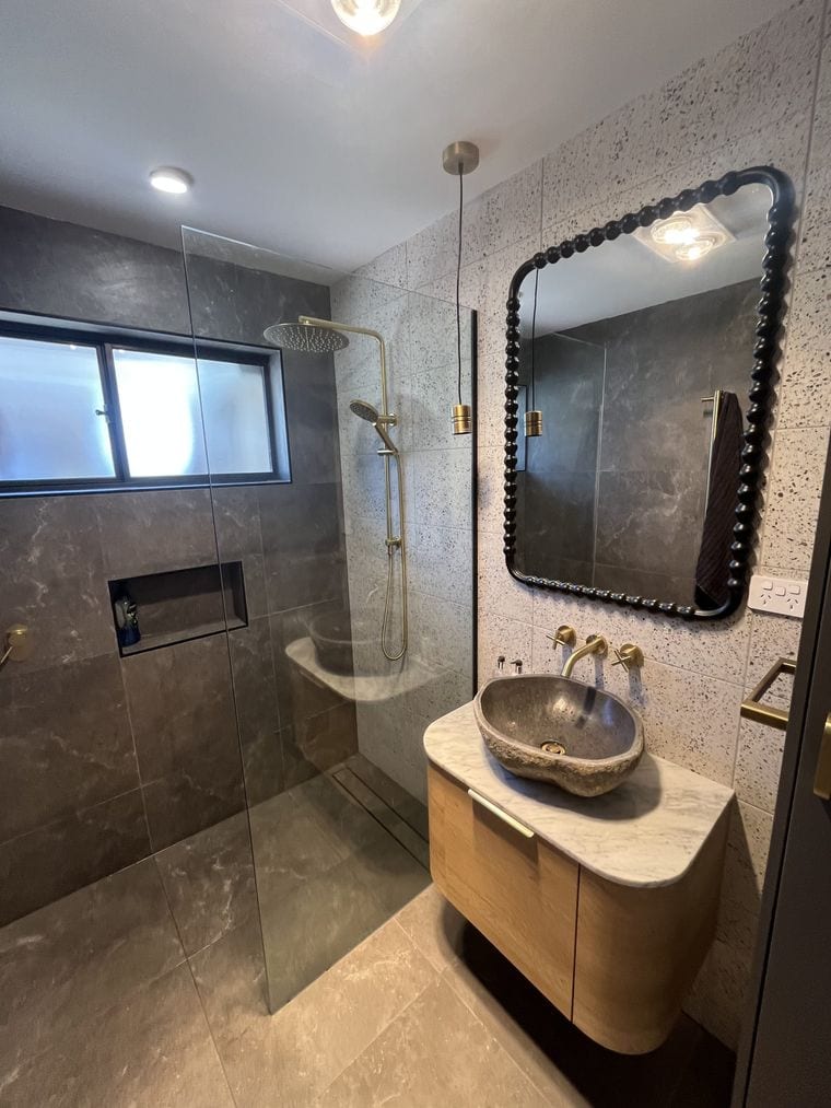 Bathroom work by Prominent Builders