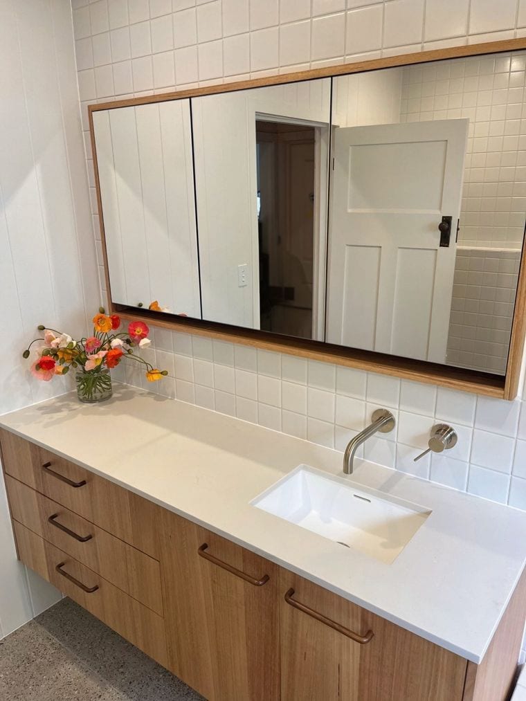 Bathroom work by Prominent Builders